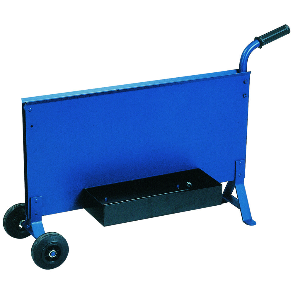 Stahlbandabroller Farbe blau 25 bis 32 mm, Blechstärke 3,0 mm Lieferung ohne Ablagekasten