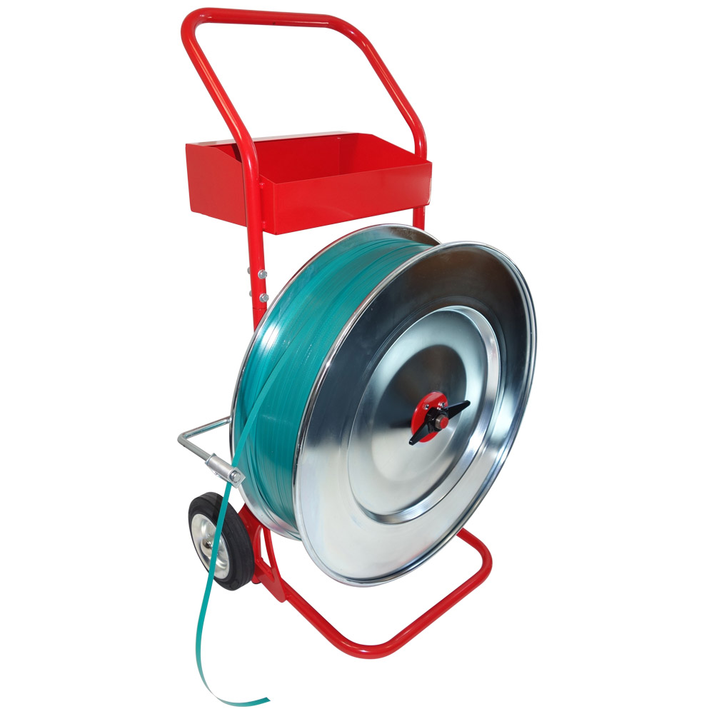 ABROLLWAGEN MIT ROT / VERZINKT ROBUST ABLAGE BREMSE TYP H-84