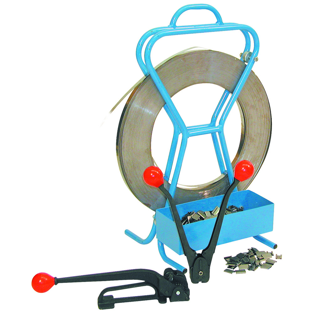 Stahlbandset "R" 16 mm: Band/ 2-TLG Gerät, VSH TRG. Abroller